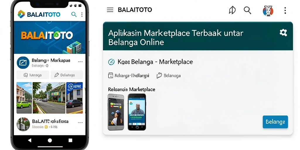 Tampilan antarmuka pengguna aplikasi BALAITOTO untuk belanja online.