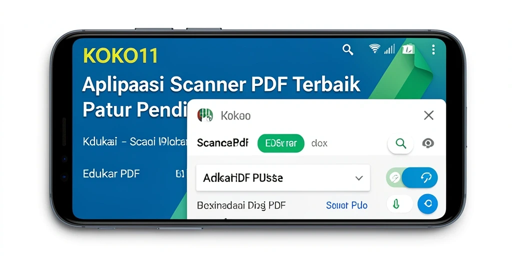 Antarmuka KOKO11 yang user-friendly dan fungsional untuk Scanner PDF.