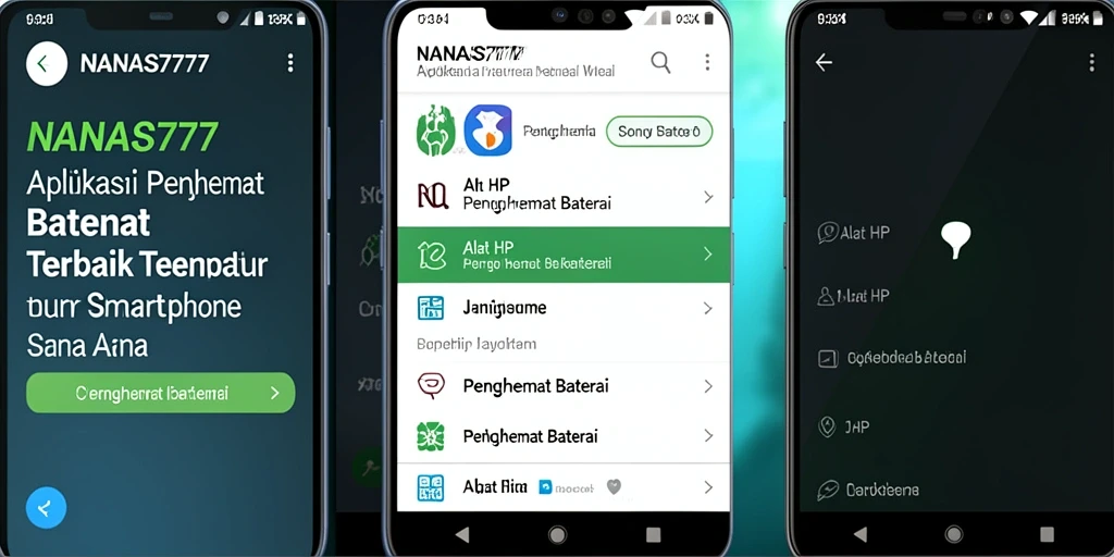 Antarmuka NANAS777 yang sederhana dan mudah digunakan untuk penghematan baterai.