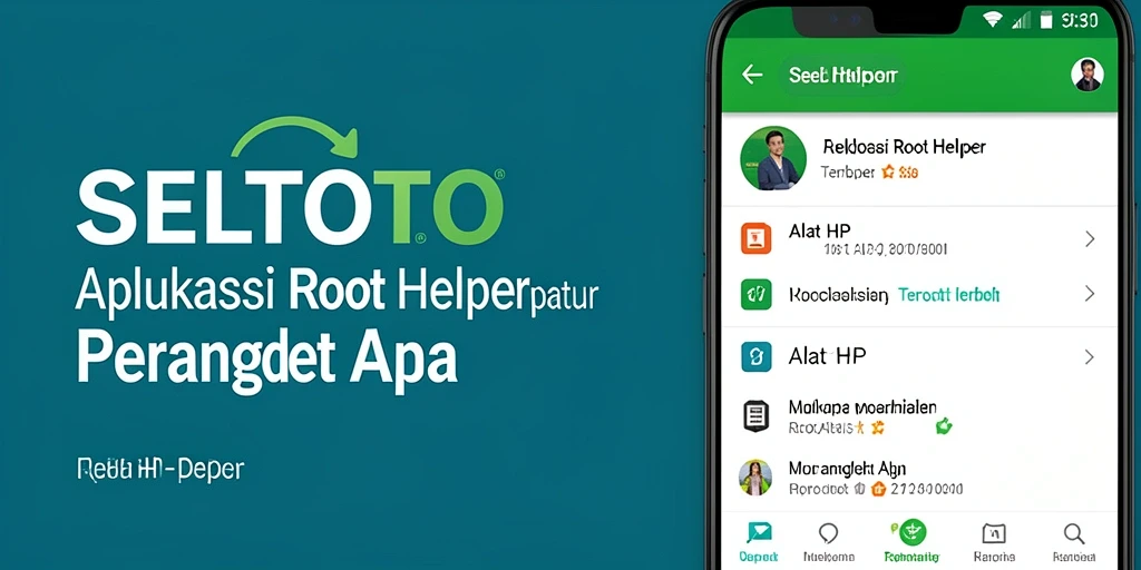 Tampilan antarmuka aplikasi SELTOTO yang intuitif sebagai Root Helper.