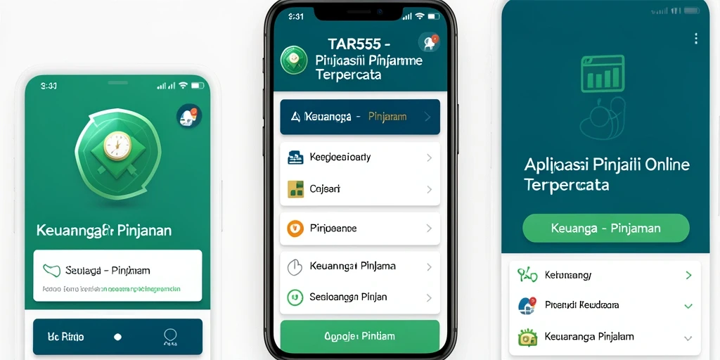 Antarmuka TAR555 yang ramah pengguna untuk pengajukan pinjaman.