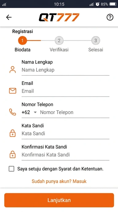 Panduan Mendaftar Akun qt777 di Indonesia